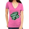 Tultex 214 - Ladies' Slim Fit Fine Jersey V-Neck Thumbnail