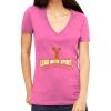 Tultex 214 - Ladies' Slim Fit Fine Jersey V-Neck Thumbnail