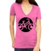 Tultex 214 - Ladies' Slim Fit Fine Jersey V-Neck Thumbnail