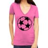 Tultex 214 - Ladies' Slim Fit Fine Jersey V-Neck Thumbnail