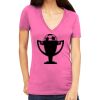 Tultex 214 - Ladies' Slim Fit Fine Jersey V-Neck Thumbnail