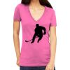 Tultex 214 - Ladies' Slim Fit Fine Jersey V-Neck Thumbnail