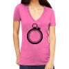 Tultex 214 - Ladies' Slim Fit Fine Jersey V-Neck Thumbnail