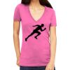 Tultex 214 - Ladies' Slim Fit Fine Jersey V-Neck Thumbnail