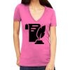 Tultex 214 - Ladies' Slim Fit Fine Jersey V-Neck Thumbnail