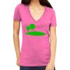 Tultex 214 - Ladies' Slim Fit Fine Jersey V-Neck Thumbnail