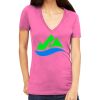 Tultex 214 - Ladies' Slim Fit Fine Jersey V-Neck Thumbnail