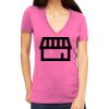 Tultex 214 - Ladies' Slim Fit Fine Jersey V-Neck Thumbnail