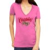 Tultex 214 - Ladies' Slim Fit Fine Jersey V-Neck Thumbnail