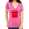 Tultex 214 - Ladies' Slim Fit Fine Jersey V-Neck Thumbnail