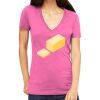 Tultex 214 - Ladies' Slim Fit Fine Jersey V-Neck Thumbnail