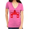 Tultex 214 - Ladies' Slim Fit Fine Jersey V-Neck Thumbnail
